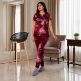 Women's Tie Dye V - Neck Co-Ord Set
