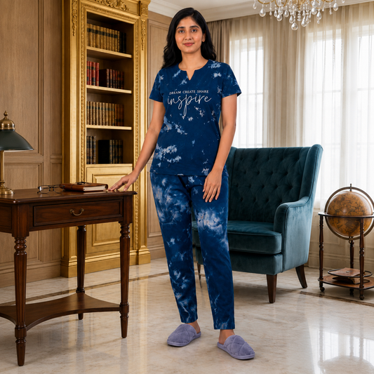 Women's Tie Dye V - Neck Co-Ord Set
