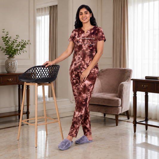 Women's Tie Dye V - Neck Co-Ord Set