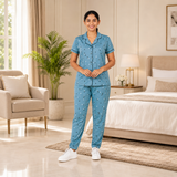 Women's Collar Pyjama Set