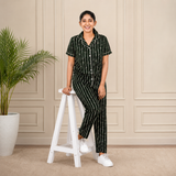 Women's Collar Pyjama Set